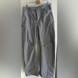 Lioness Blue and White Striped Cargo Pants